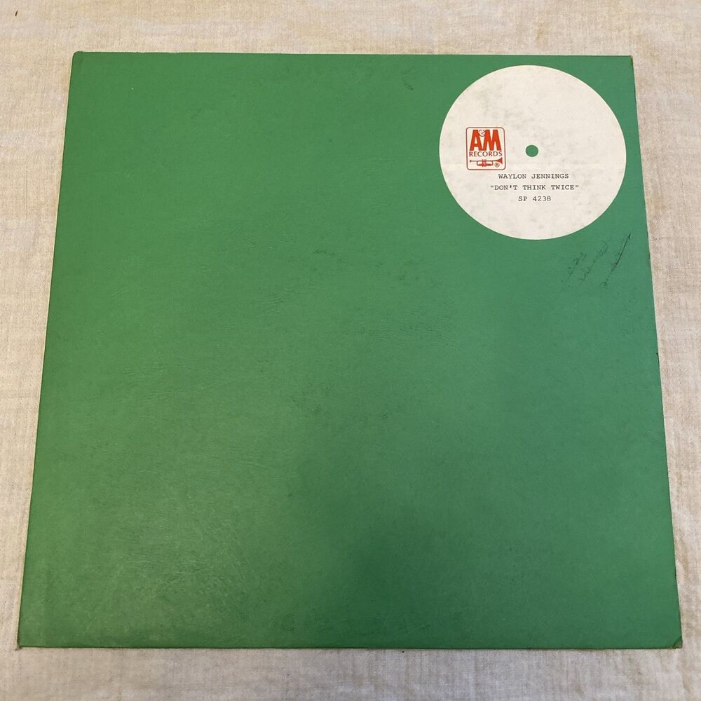 Waylon Jennings Don’t Think Twice Ultra Rare Test Pressing SP4238 Monarch A&M t1
